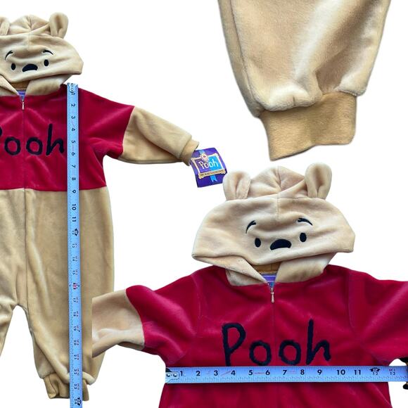 Pooh 100 Acre Collection Winnie the Pooh Bear Costume Bodysuit Baby Sz 12 Months - Picture 4 of 6